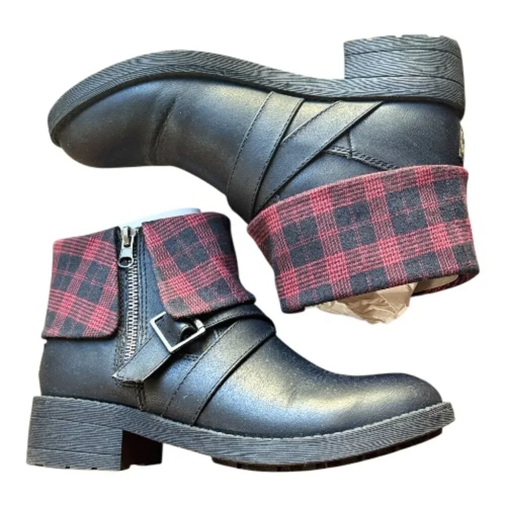 Rocket Dog Women's Tobie Lewis Pu-Altan Cotton Ankle Bootie Black 7.5 M